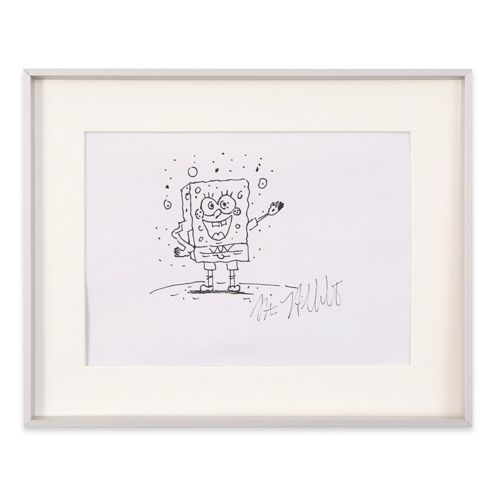 STEPHEN HILLENBURG SIGNED SPONGEBOB SQUAREPANTS SKETCH (1 of 1)