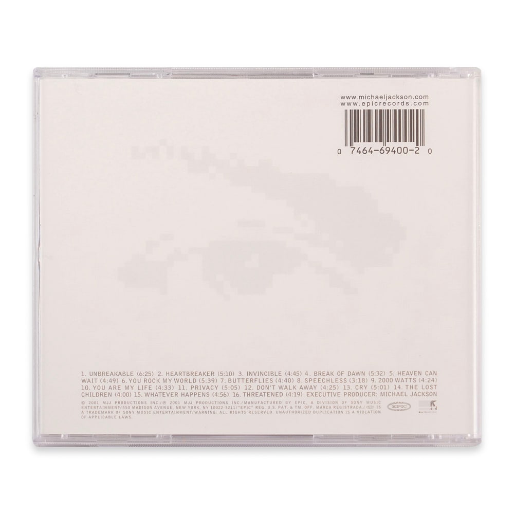 MICHAEL JACKSON SIGNED INVINCIBLE CD - 2