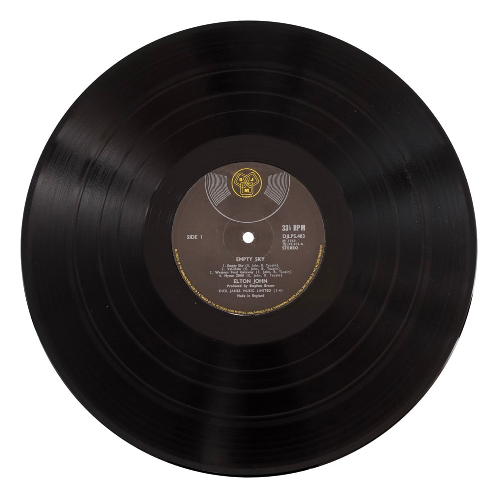 ELTON JOHN SIGNED "EMPTY SKY" LP - 4