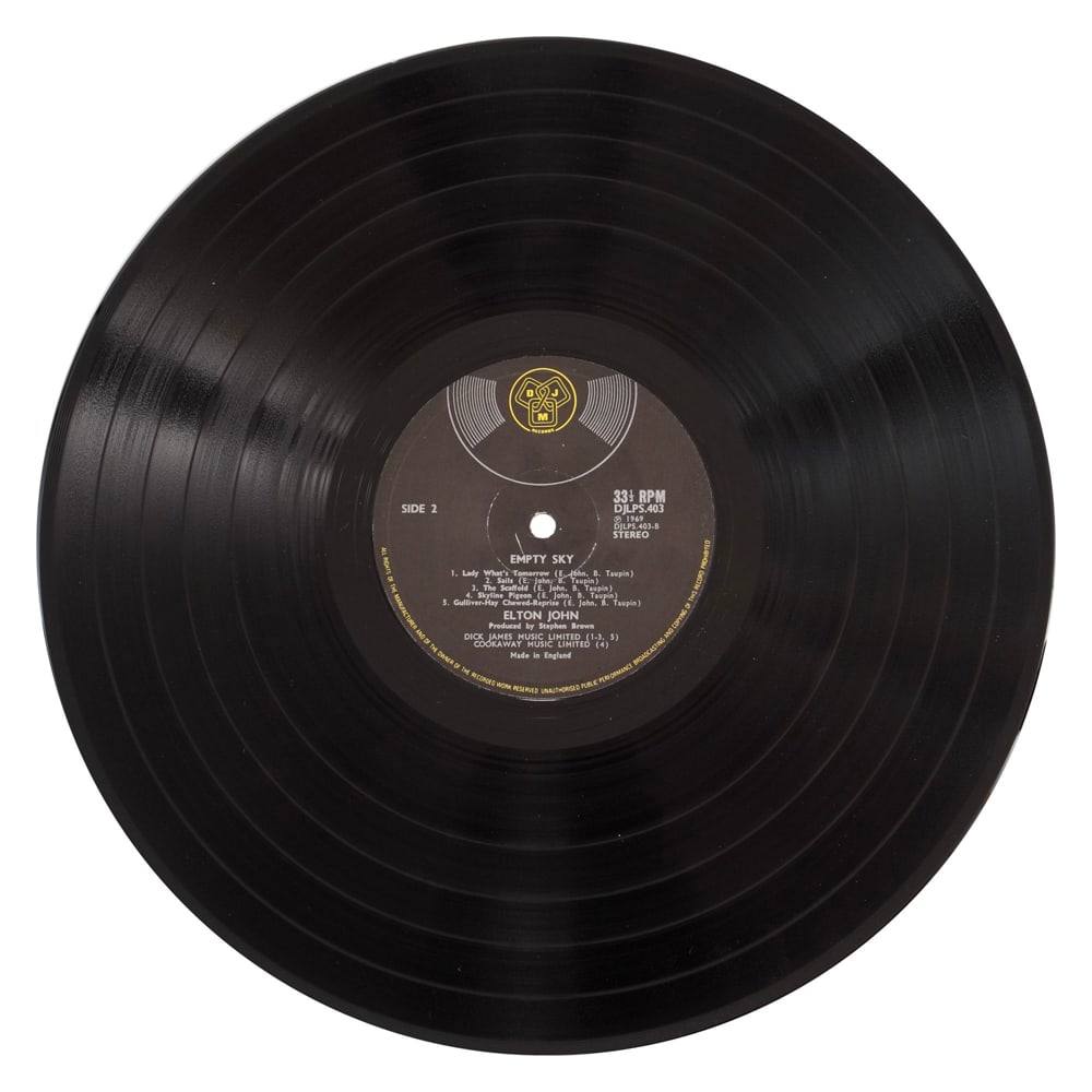 ELTON JOHN SIGNED "EMPTY SKY" LP - 5