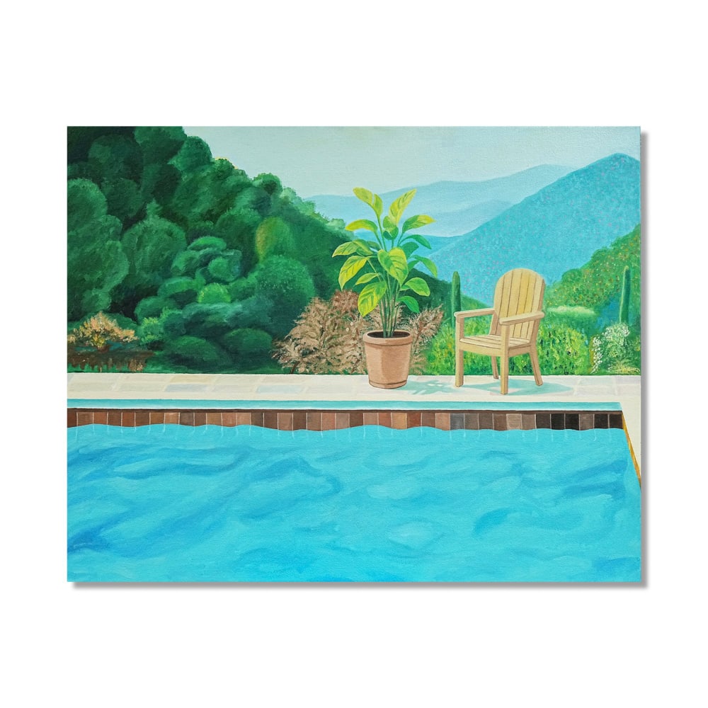 DAVID HOCKNEY (B.1937), ACRYLIC ON CANVAS (1 of 2)