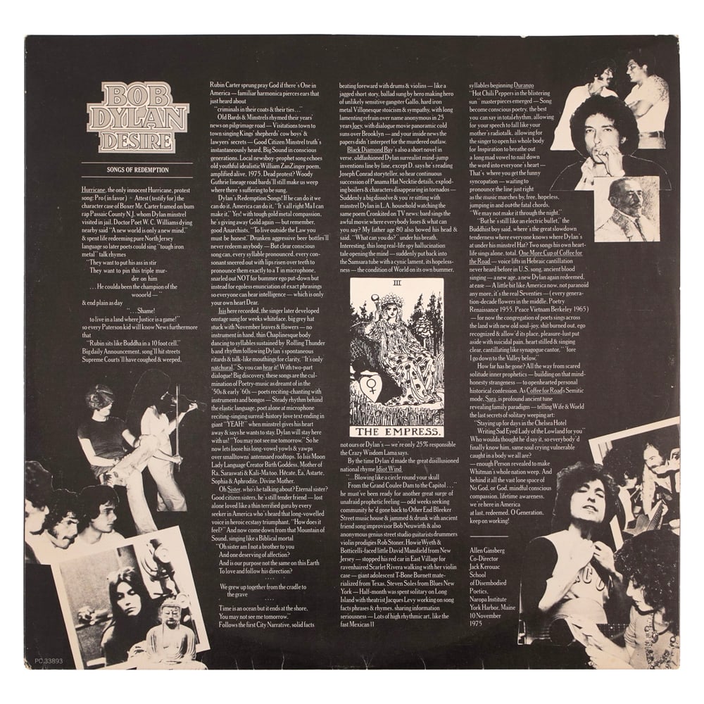 BOB DYLAN SIGNED "DESIRE" LP - 4