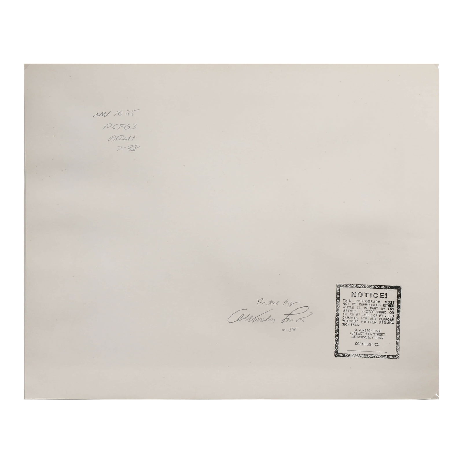 O. WINSTON LINK (1914–2001) - 4