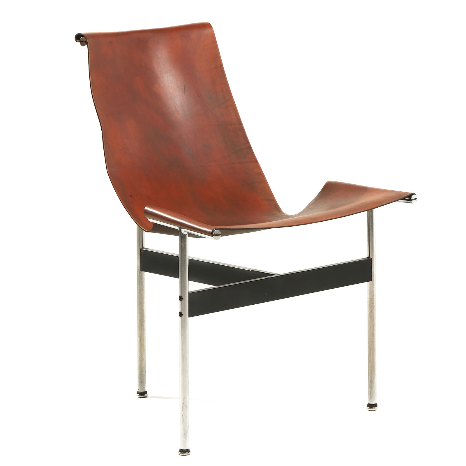 LAVERNE INTERNATIONAL “3LC T?? LOUNGE CHAIR, DESIGNED BY DOUGLAS KELLY, ROSS LITTELL & WILLIAM: Dimensions 30 11/16 × 33 1/2 × 35 13/16 in (78 × 85 × 91 cm). Description Designed in 1952 by Douglas Kelly, Ross Littell, and William Katavolos for Laverne International, USA, this iconic 3LC T