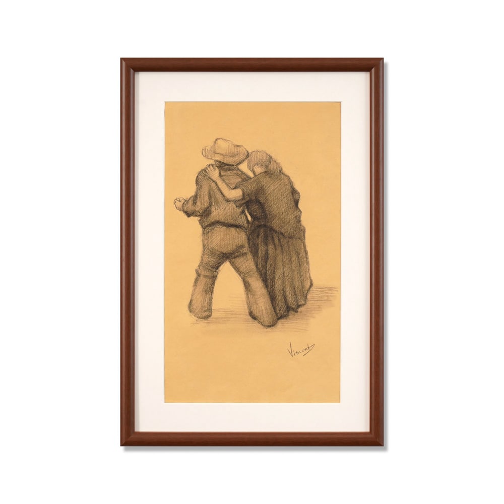 VINCENT VAN GOGH (1853-1890), PENCIL ON PAPER: Signed (lower right) Image Dimensions: 18 3/4 x 10 7/8 in (47.5 x 27.5 cm) Framed Dimensions: 24 x 16 1/8 in (61 x 41 cm) This painting comes with COA. Vincent van Gogh occupies a singular