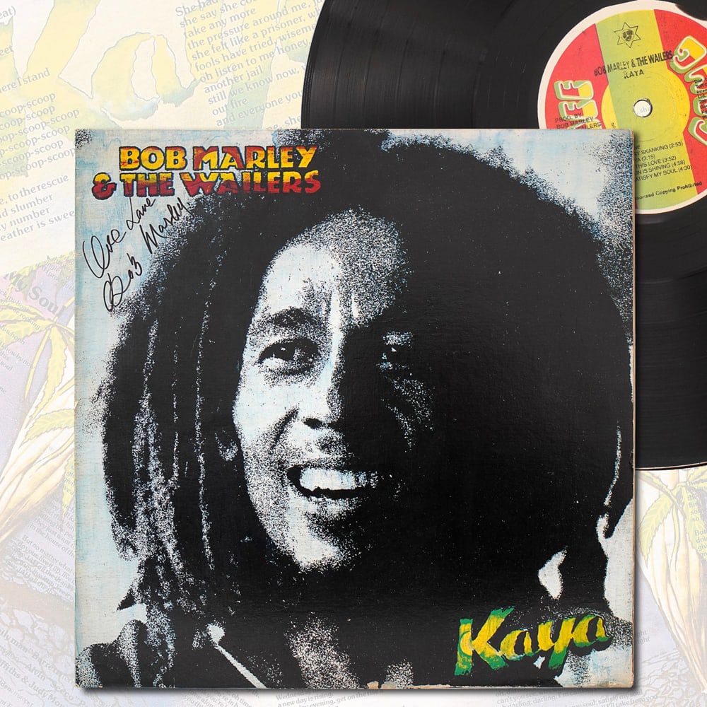 BOB MARLEY SIGNED KAYA LP (1 of 4)