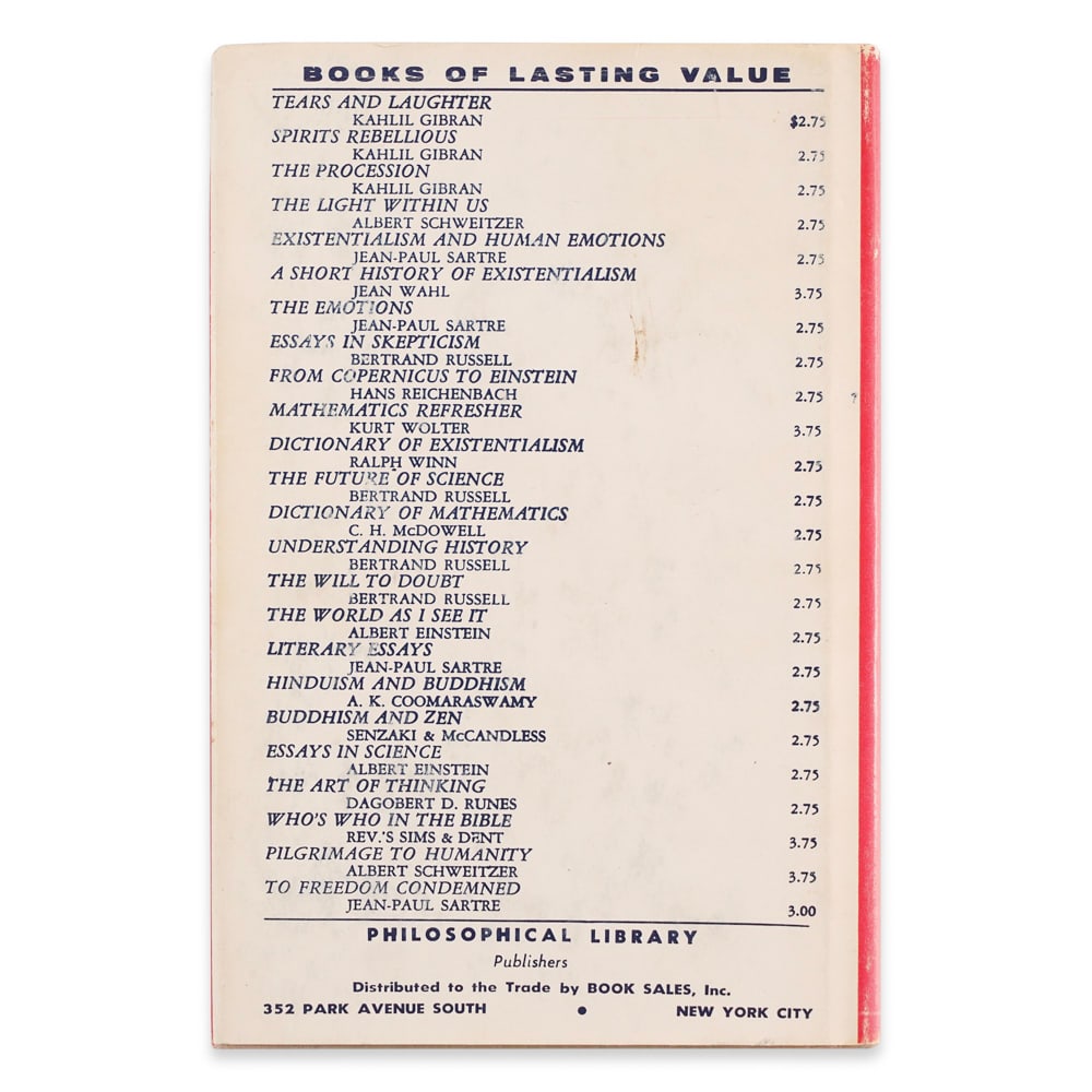 ALBERT EINSTEIN SIGNED "ESSAYS IN HUMANISM" - 2