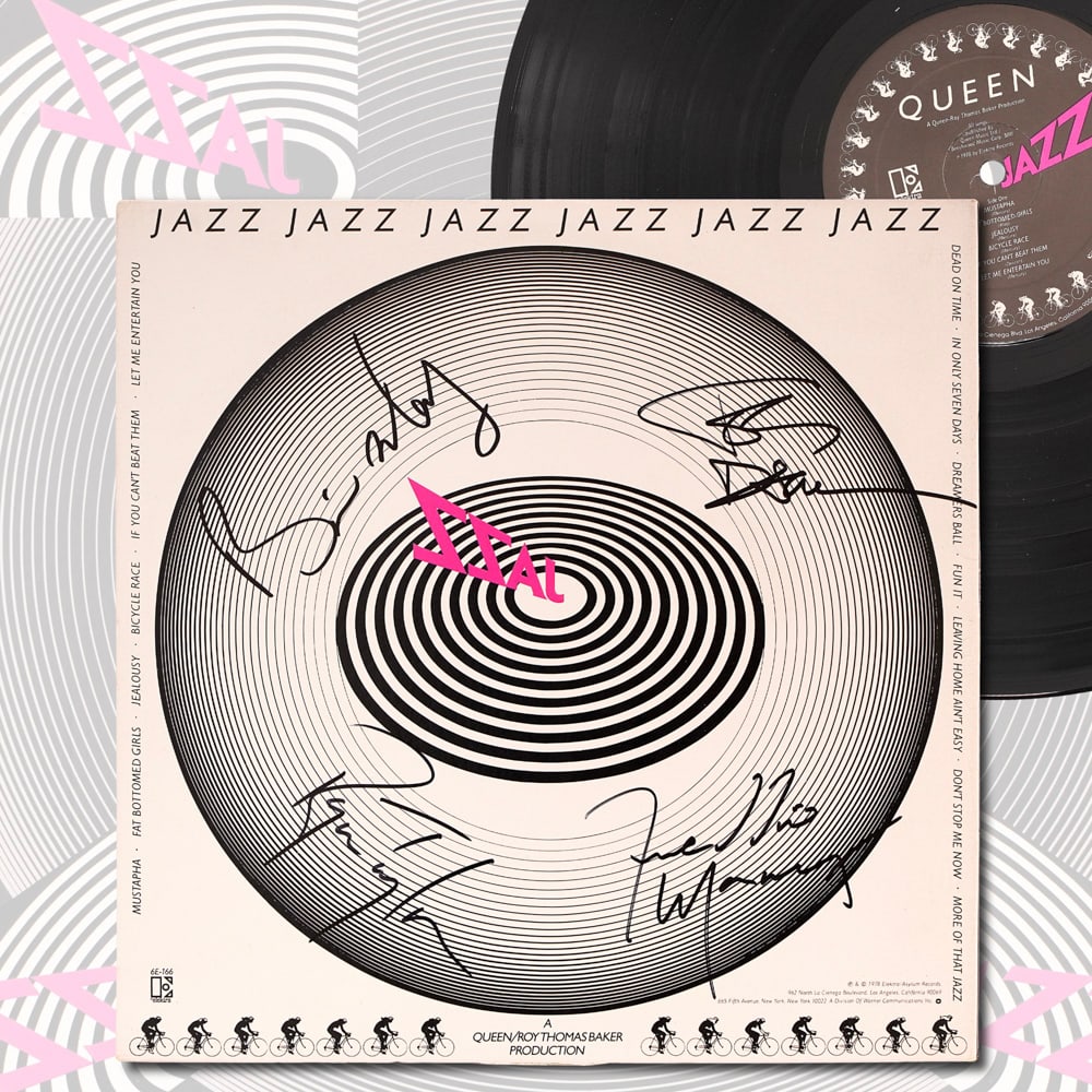 QUEEN FULLY SIGNED "JAZZ" LP (1 of 6)