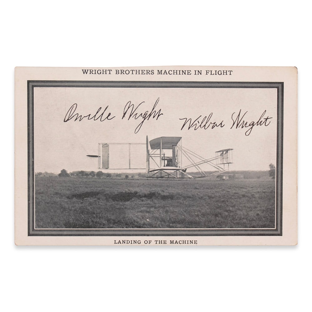 WRIGHT BROTHERS SIGNED POSTCARD (1 of 2)