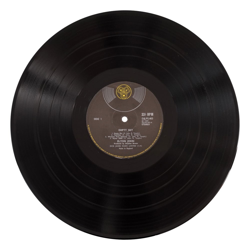 ELTON JOHN SIGNED "EMPTY SKY" LP - 4