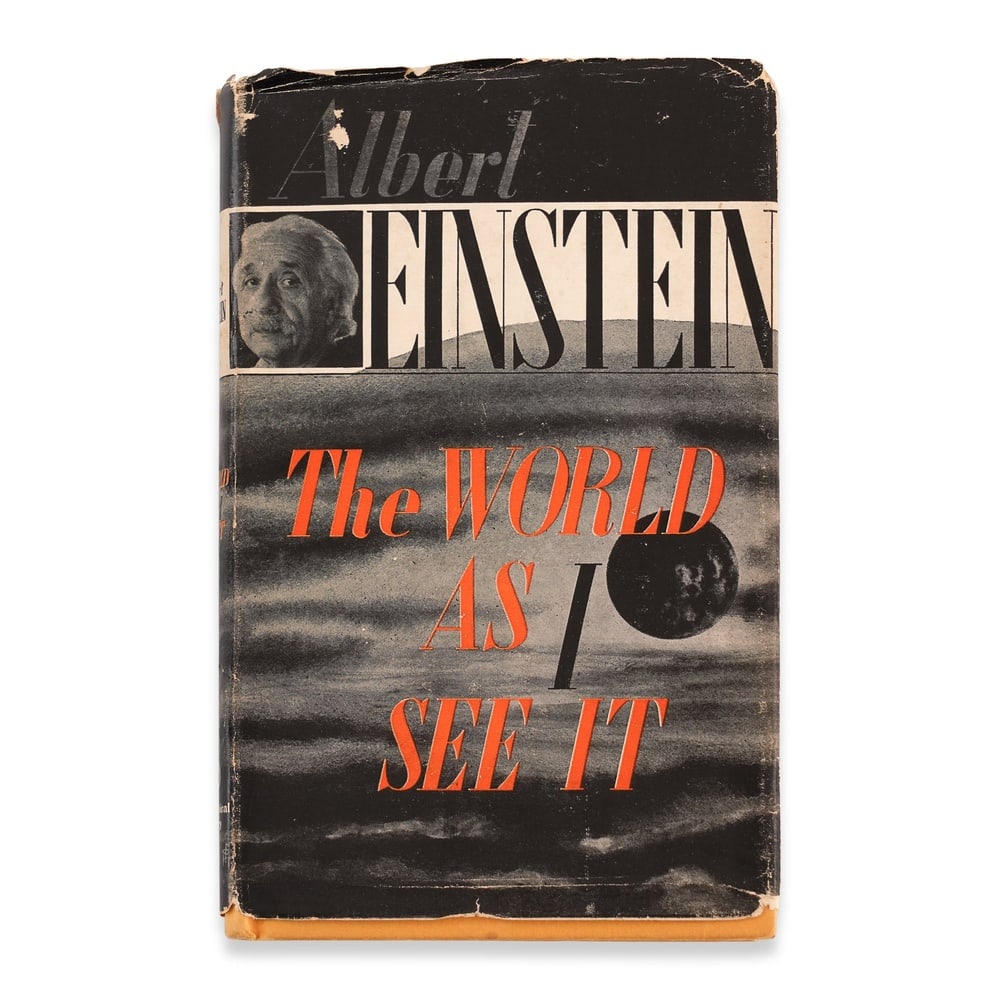 ALBERT EINSTEIN SIGNED THE WORLD AS I SEE IT BOOK (1 of 5)