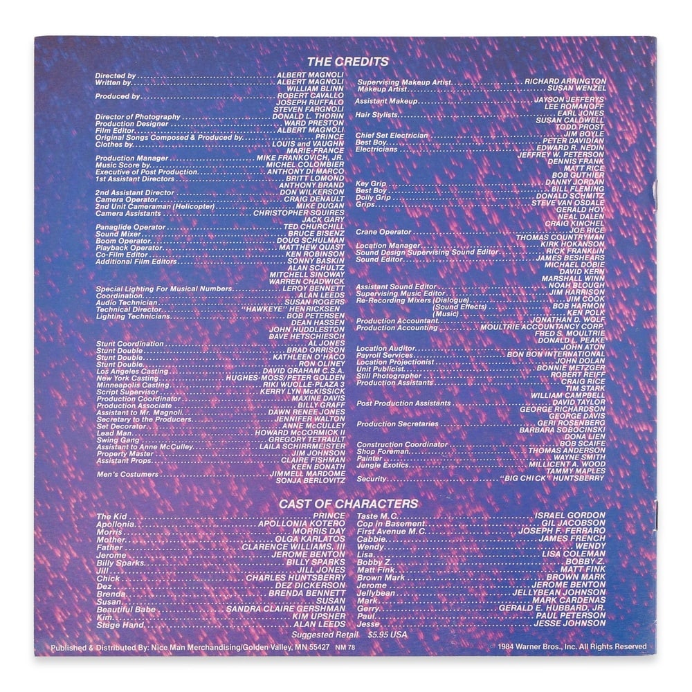 PRINCE SIGNED PURPLE RAIN BOOKLET - 2