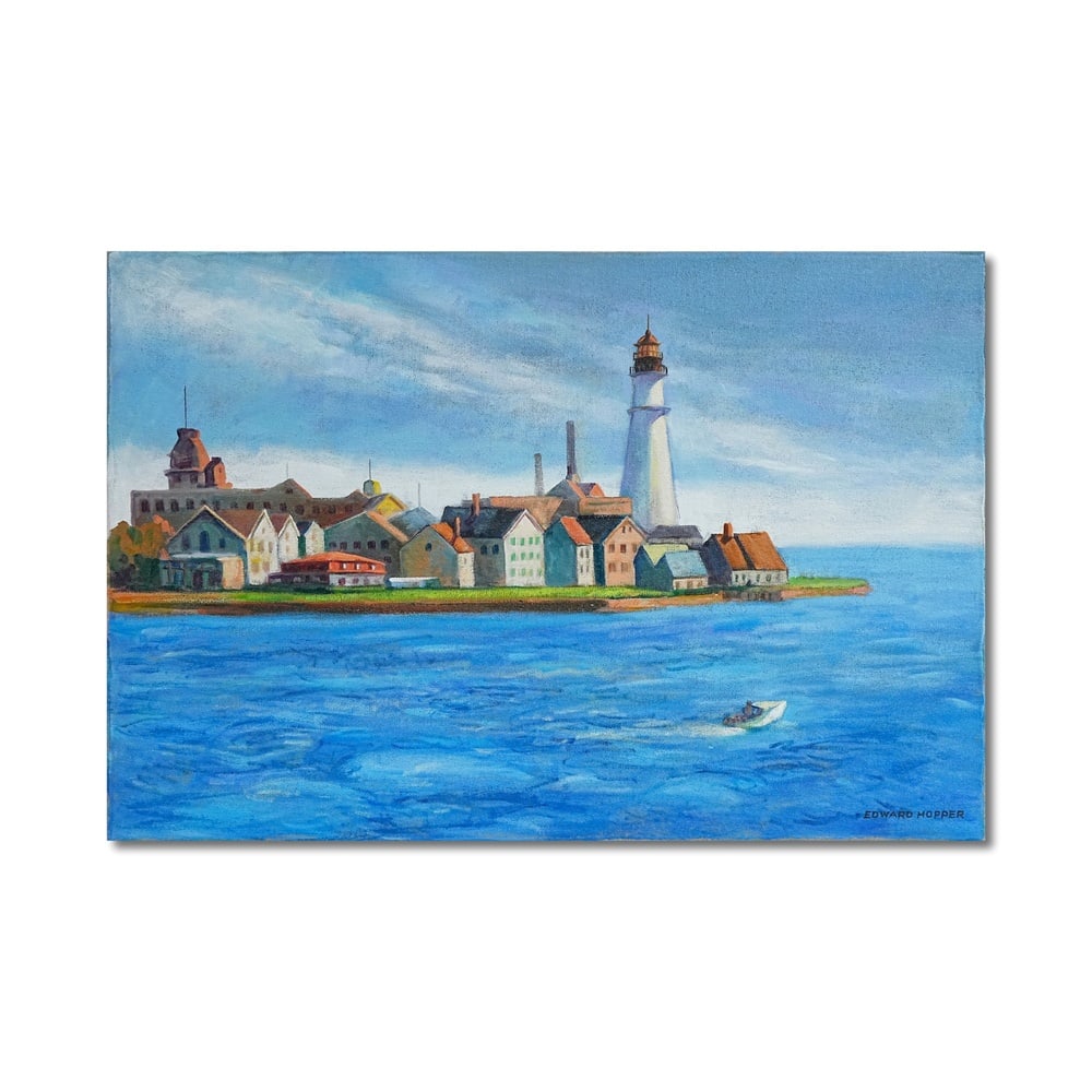 EDWARD HOPPER (1882-1967), OIL ON CANVAS: Signed (lower right) Image Dimensions: 20 1/4 x 30 in (51.2 x 76.2 cm) This painting comes with coa. Edward Hopper stands as one of the most defining figures in American realism, whose work