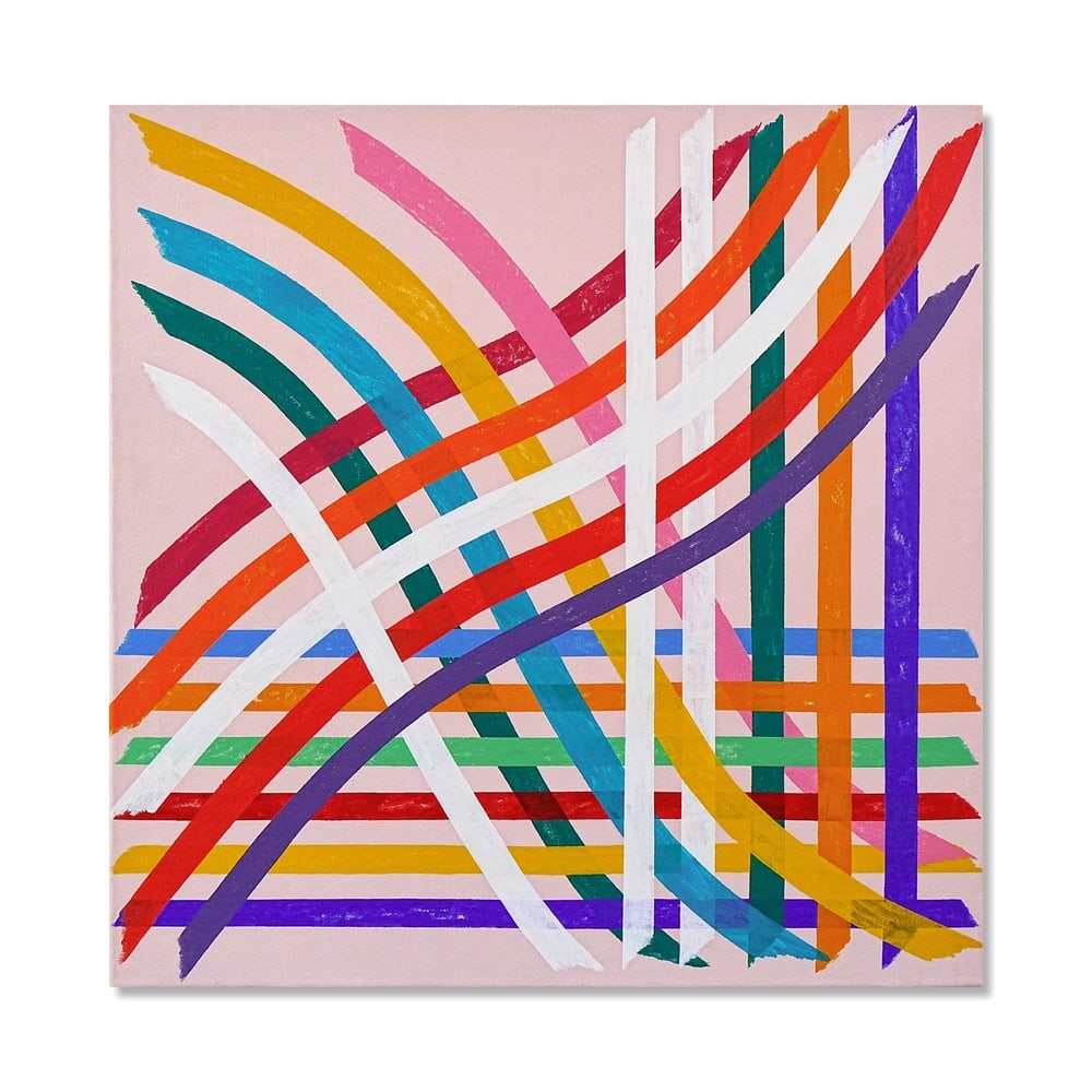 PIERO DORAZIO (1927-2005), OIL ON CANVAS: Signed (verso) Image Dimensions: 38 x 38 in (96.5 x 96.5 cm) This painting comes with COA. Piero Dorazio stands as one of the central figures of postwar European abstraction. As a founding member