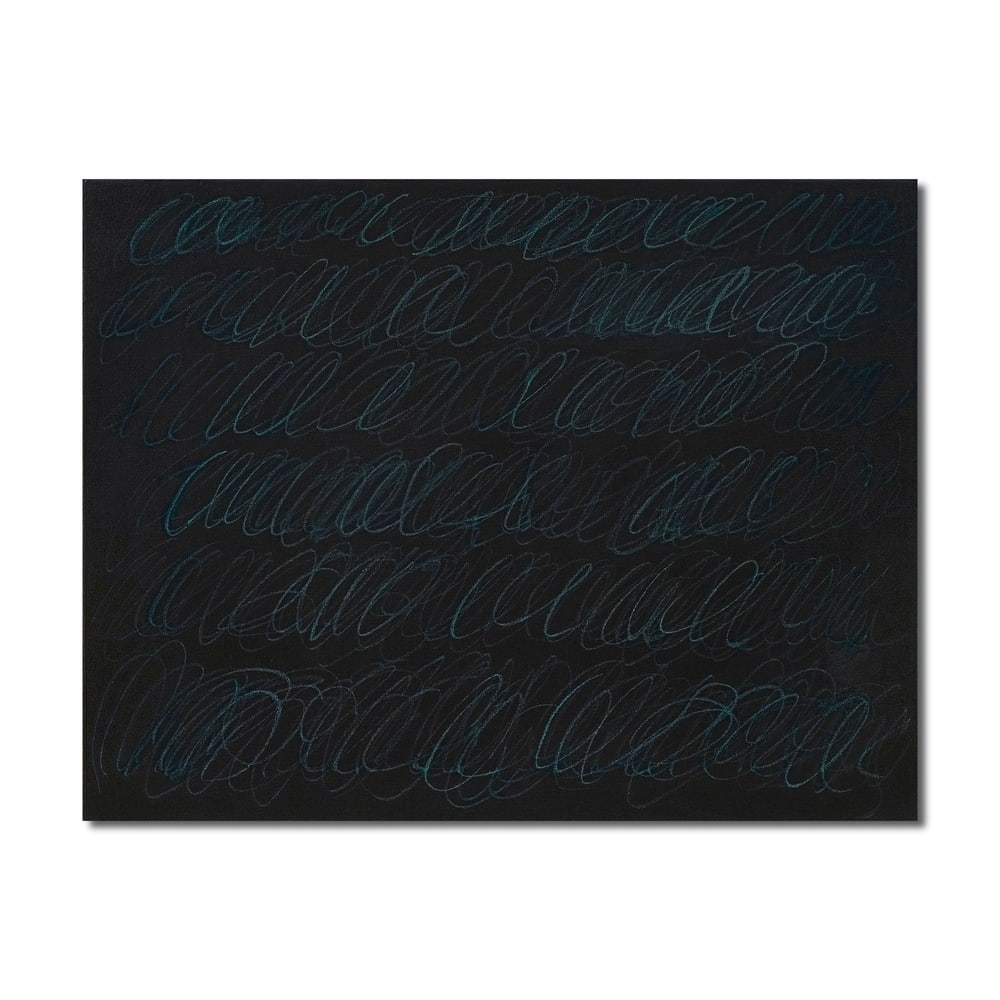 CY TWOMBLY (1928-2011), OIL BASED HOUSE PAINT AND WAX CRAYON ON CANVAS: Signed (verso) Image Dimensions: 28 3/4 x 37 3/8 in (73 x 95 cm) This painting comes with COA. Cy Twombly occupies a singular position within postwar American painting. Emerging alongside