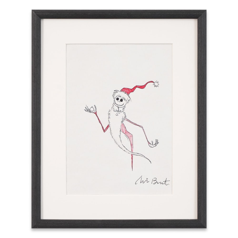 TIM BURTON SIGNED SKETCH: - Provenance and Authentication: This collectible has undergone a rigorous forensic evaluation. The signatures were carefully analyzed across multiple criteria, including ink deposition, material