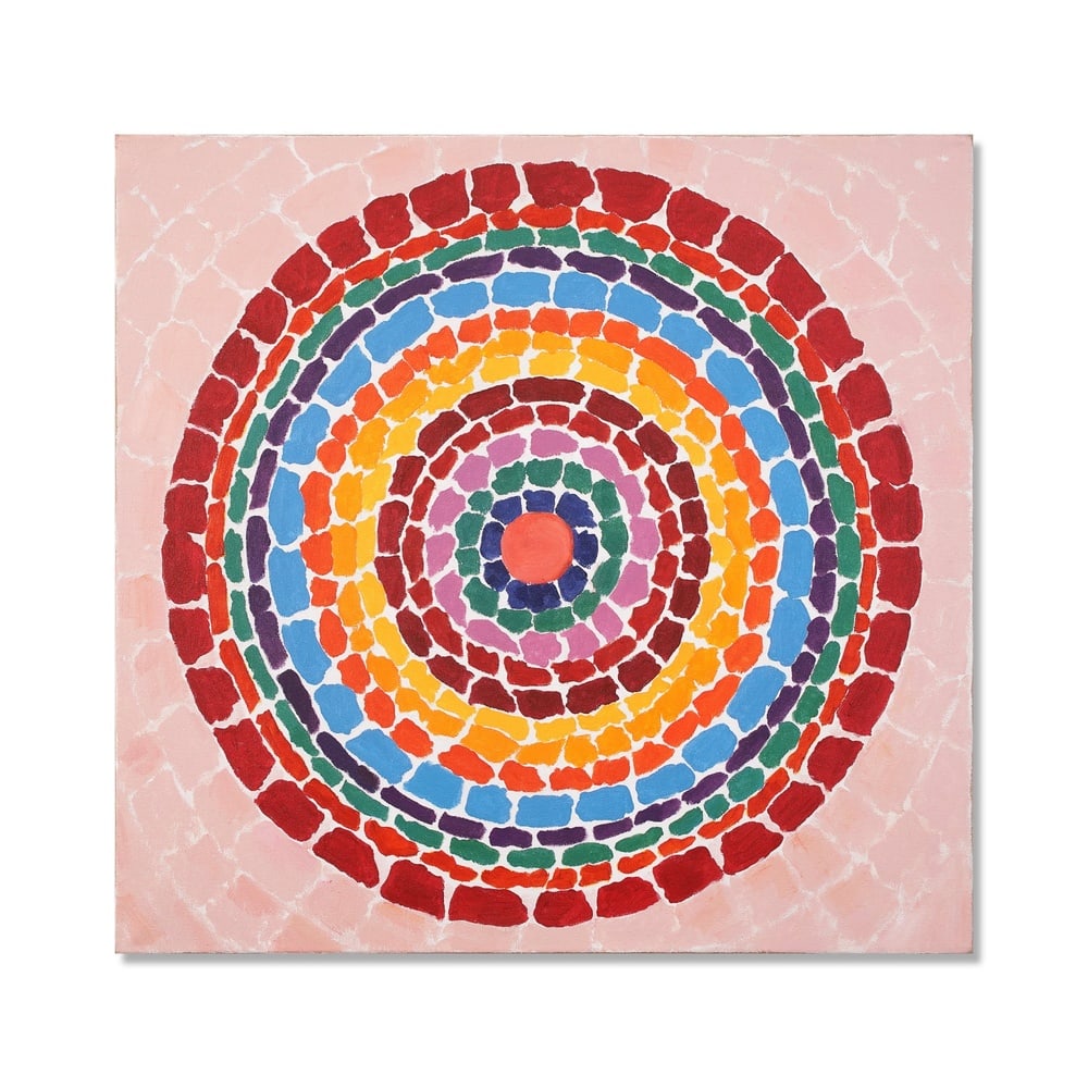 ALMA WOODSEY THOMAS (1891-1978), ATTRIBUTED TO, ACRYLIC ON CANVAS: Signed (verso) Image Dimensions: 37 x 35 3/8 in (94 x 90 cm) This painting comes with coa. Alma Woodsey Thomas holds a singular position in the history of American abstraction. Emerging fully as a