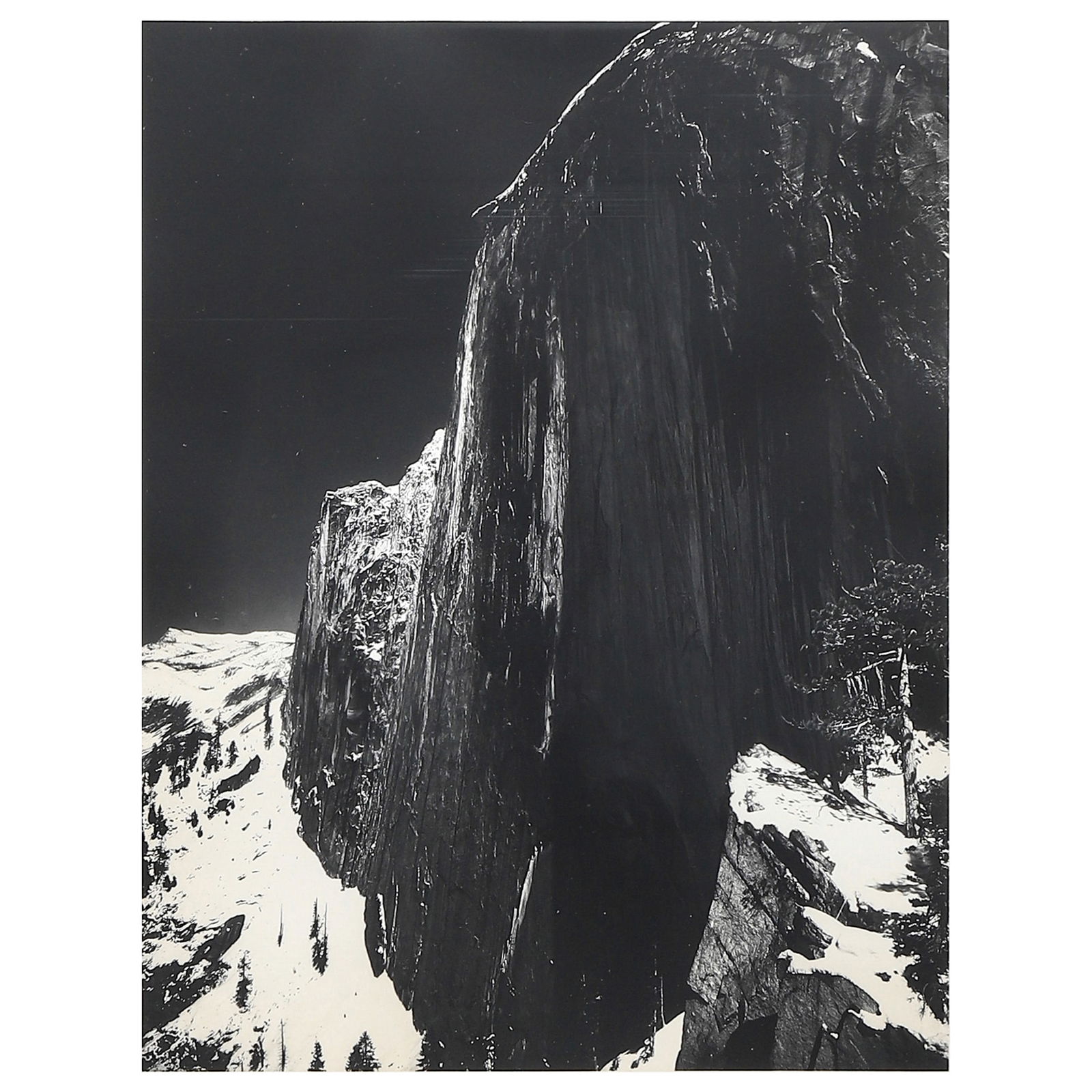 ANSEL ADAMS (1902–1984)MONOLITH, THE FACE OF HALF DOME, YOSEMITE NATIONAL PARK, CALIFORNIA (1 of 3)