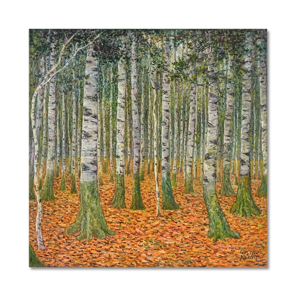 GUSTAV KLIMT (1862-1918), OIL ON CANVAS: Signed (lower right) Image Dimensions: 38 1/4 x 38 1/4 in (97 x 97 cm) This painting comes with COA. Gustav Klimt occupies a singular position in the history of modern art, bridging Symbolism and earl