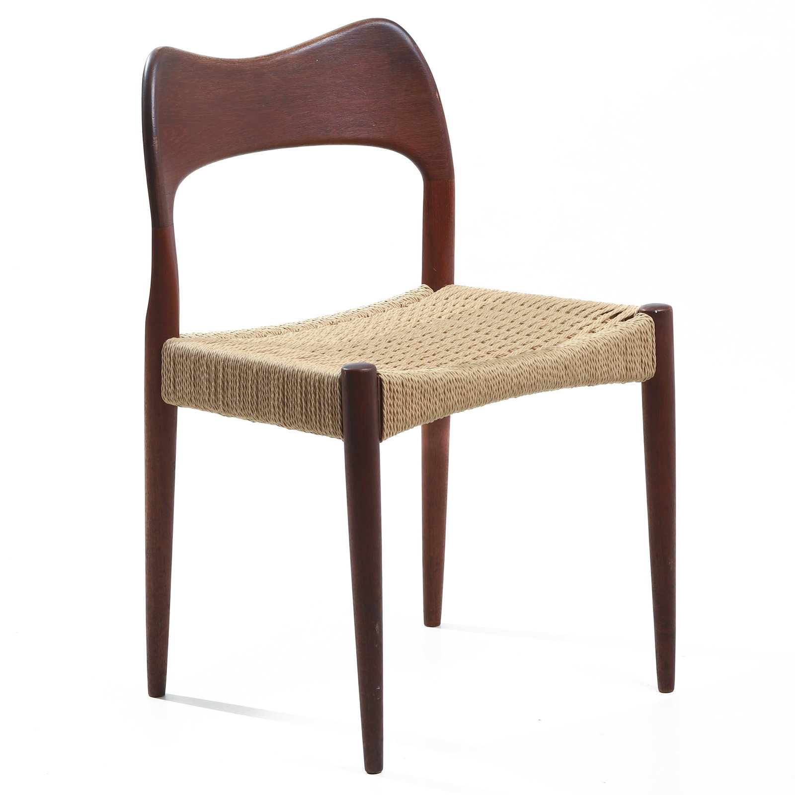 DANISH MID-CENTURY ROPE SEAT CHAIR (1 of 6)