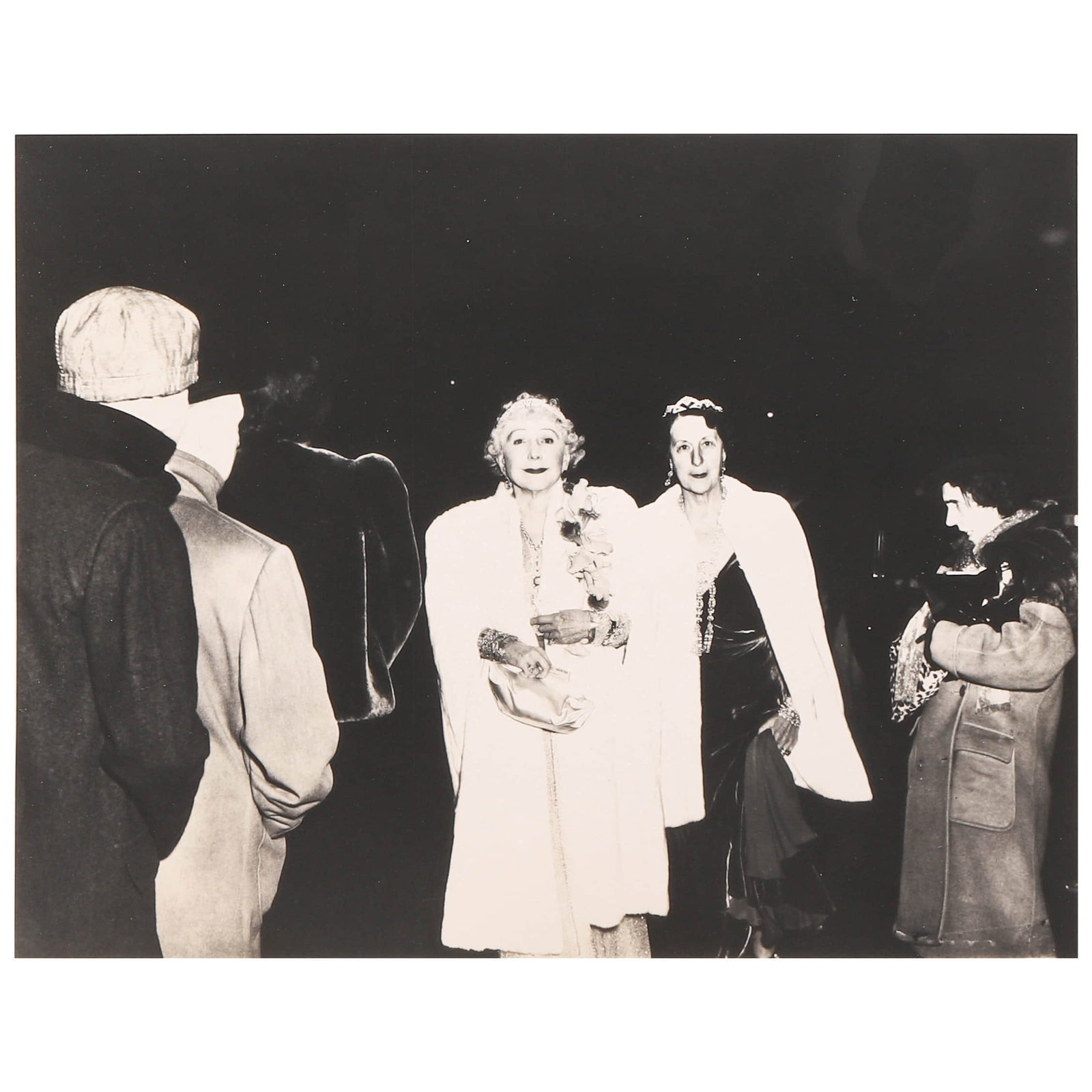 ASCHER FELLIG (1899–1968), THE CRITI: Artist Ascher Fellig (Weegee) Title The Critic Medium Gelatin silver print, mounted on board Signature Artist stamp on the verso Dimensions Image 10 × 12 7/8 in. (25.3 × 32.6 cm); Frame 19 3/4 ×