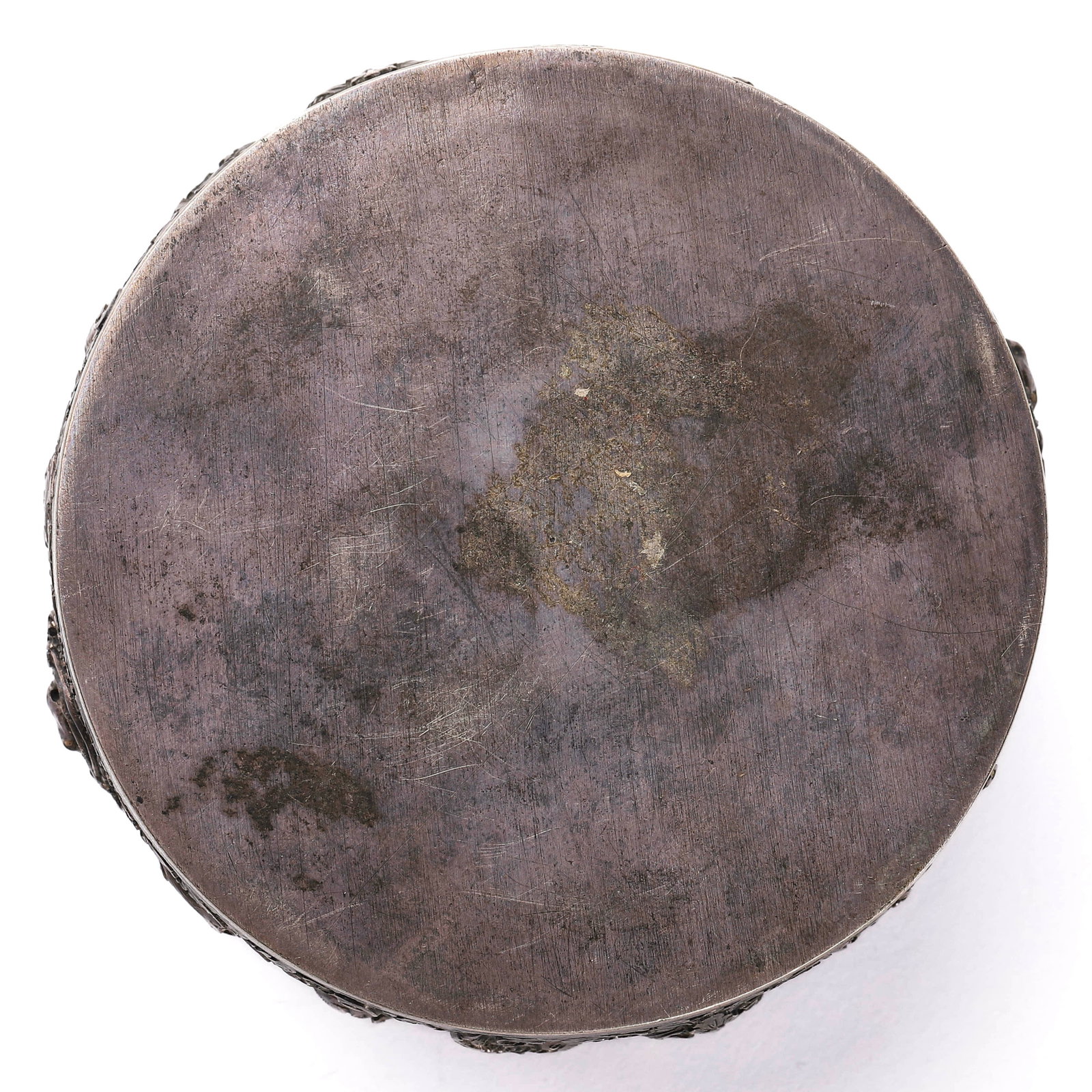 A Burmese Silver Repoussé Box - 3
