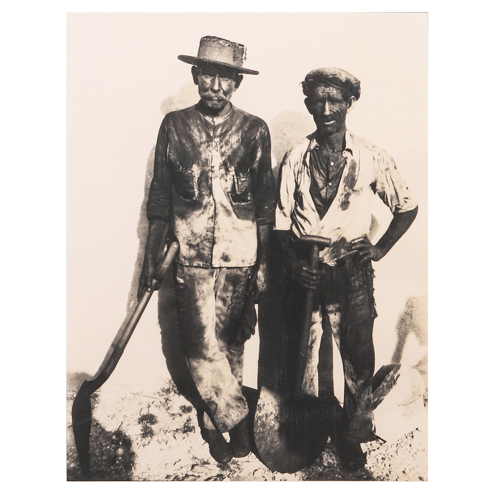 WALKER EVANS (1903–1975), DOCK WORKERS, HAVANA: Artist Walker Evans Title Dock Workers, Havana Medium Gelatin silver print, mounted on board Signature Signed in pencil lower right recto Dimensions Image 9 × 11 5/8 in. (23 × 29.5 cm); Frame 15 3/4