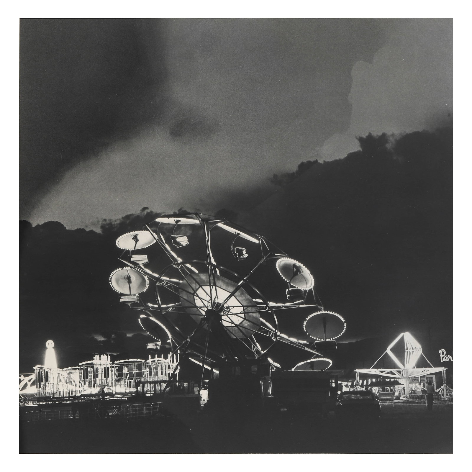 ROBERT ADAMS(b.1937), SUMMER NIGHTS #2: Artist Title Summer Nights #2 Medium Gelatin silver print, mounted on board Signature Signed in pencil on the verso Dimensions Image 14 13/16 × 14 13/16 in. (37.6 × 37.7 cm); Frame 23 5/8 × 23 5/8