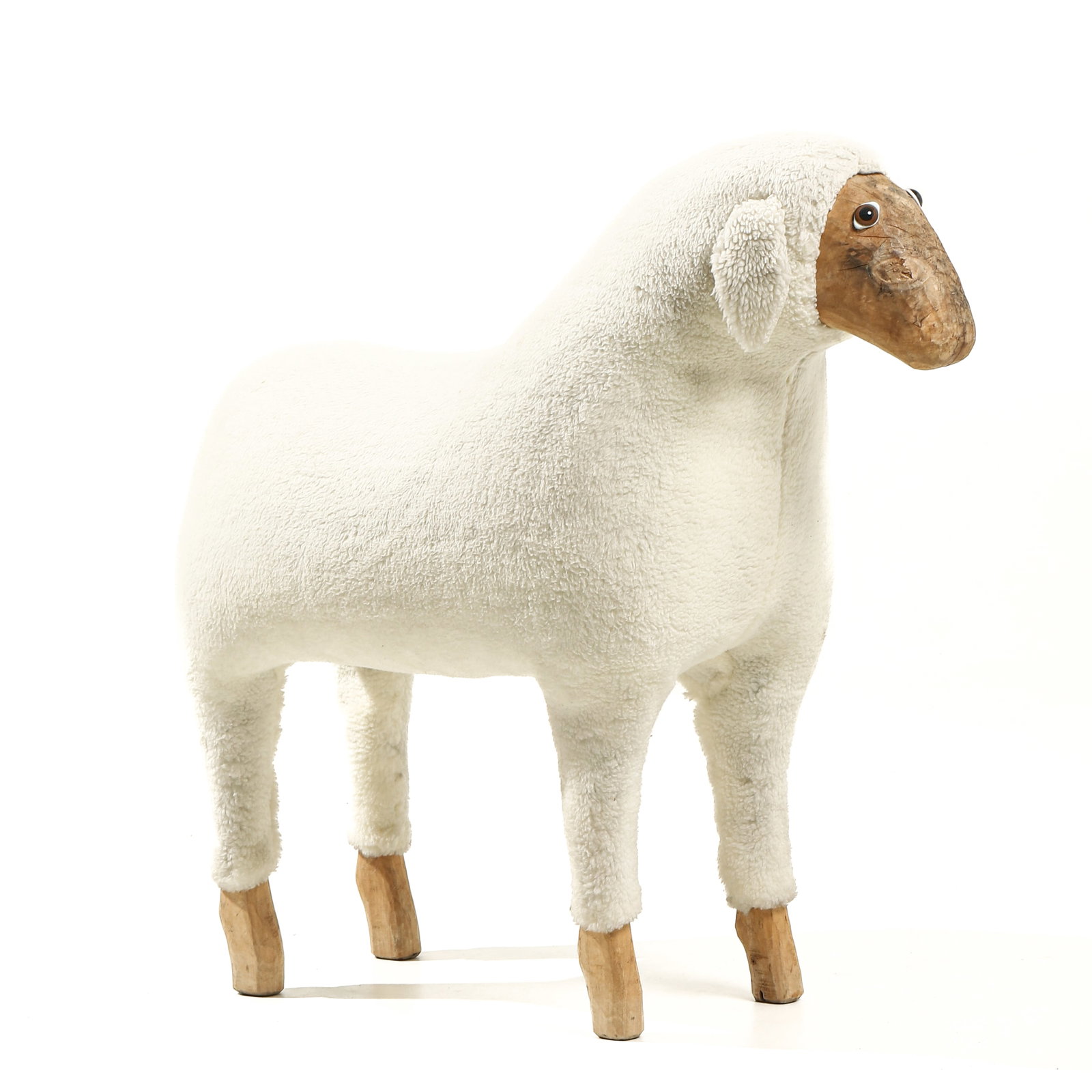 A DECORATIVE SHEEP SCULPTURE (1 of 5)