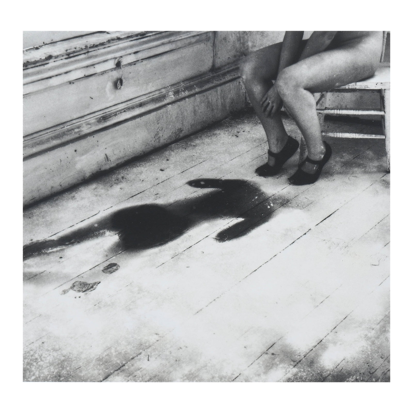 FRANCESCA WOODMAN (1958–1981), UNTITLED (PROVIDENCE, RHODE ISLAND): Silver gelatin print, mounted on board Signature Signed and stamped on verso Dimensions PPhotograph: 5 7/8 × 5 5/8 in. (15 × 14.4 cm), Matted and framed: 15 3/4 × 15 3/4 in. (40 × 40 cm)