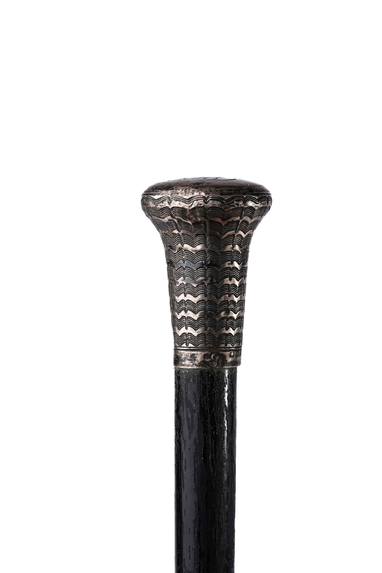 SILVER-MOUNTED WALKING CANE - 2