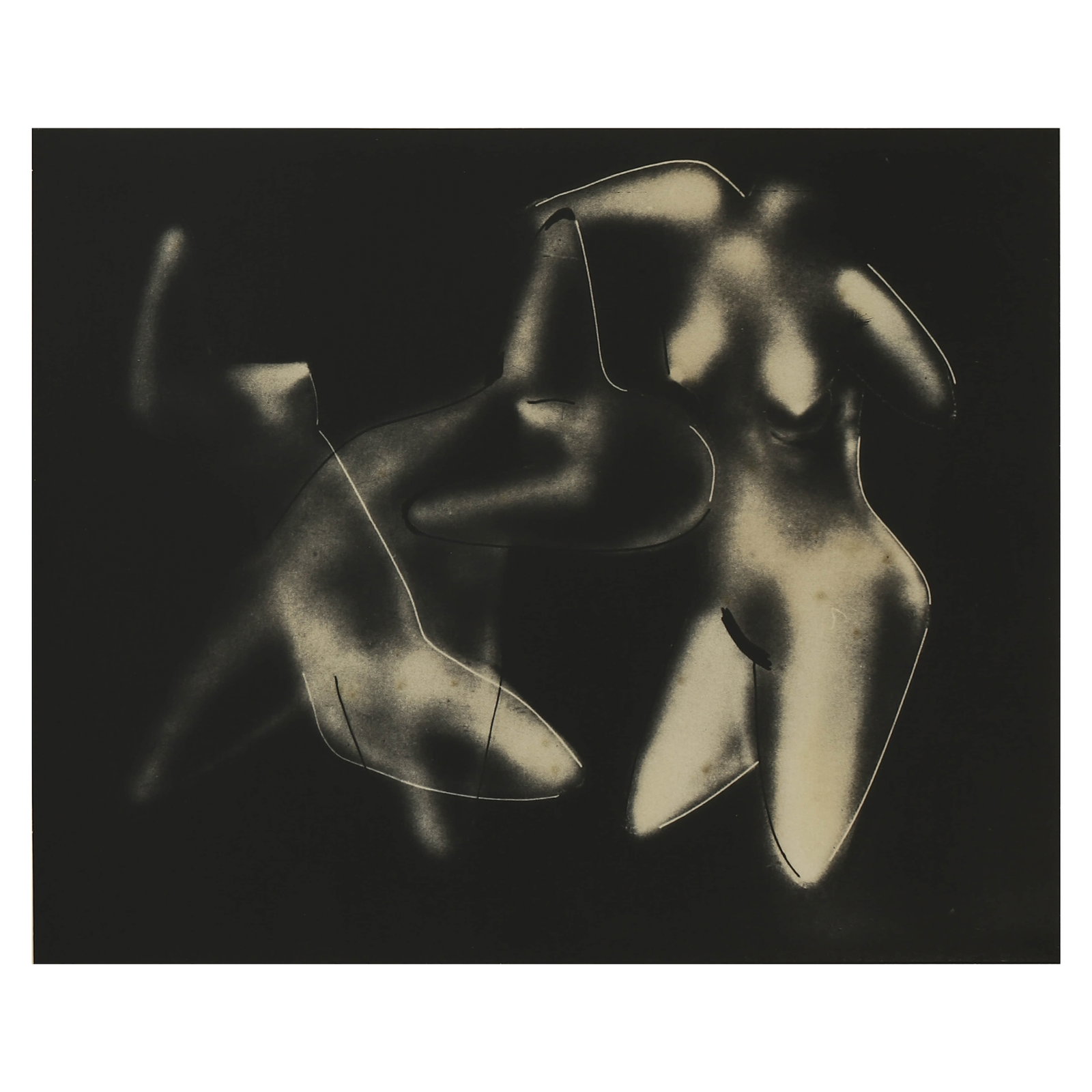 MAN RAY (1890–1976)LES TROIS NUS: Artist MAN RAY (1890–1976) Title LES TROIS NUS Medium Gelatin silver print, mounted on board Signature Signed lower right on the recto; stamped on the verso Dimensions Photograph: 8 3/4 × 10 3/4 in
