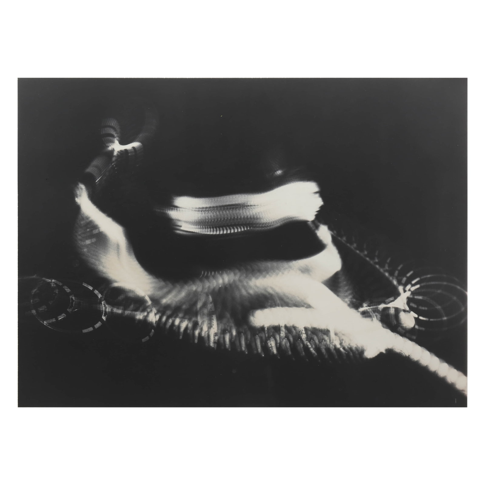HAROLD EUGENE EDGERTON (1903–1990)TENNIS: Artist HAROLD EUGENE EDGERTON (1903–1990) Title TENNIS Medium Silver gelatin print, mounted on board Signature Pencil signed lower right on verso Dimensions Photograph: 12 5/16 × 16 11/16 in.