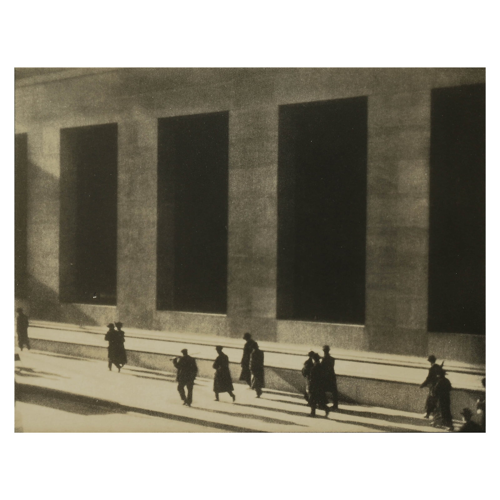 PAUL STRAND (1890–1976)WALL STREET, NEW YORK: Artist PAUL STRAND (1890–1976) Title UNTITLED Medium Gelatin silver print, mounted on board Signature Signed in pencil on verso Dimensions Photograph: 4 15/16 × 6 5/16 in. (12.6 × 16.1 cm) Framed: