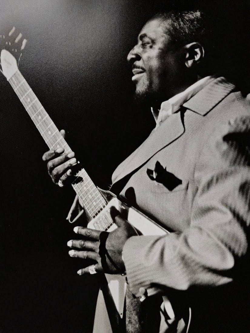 ALBERT KING 1969 Original Silver Gelatin Photo 43/50 Signed & Dated by Barrie Wentzell (1 of 7)