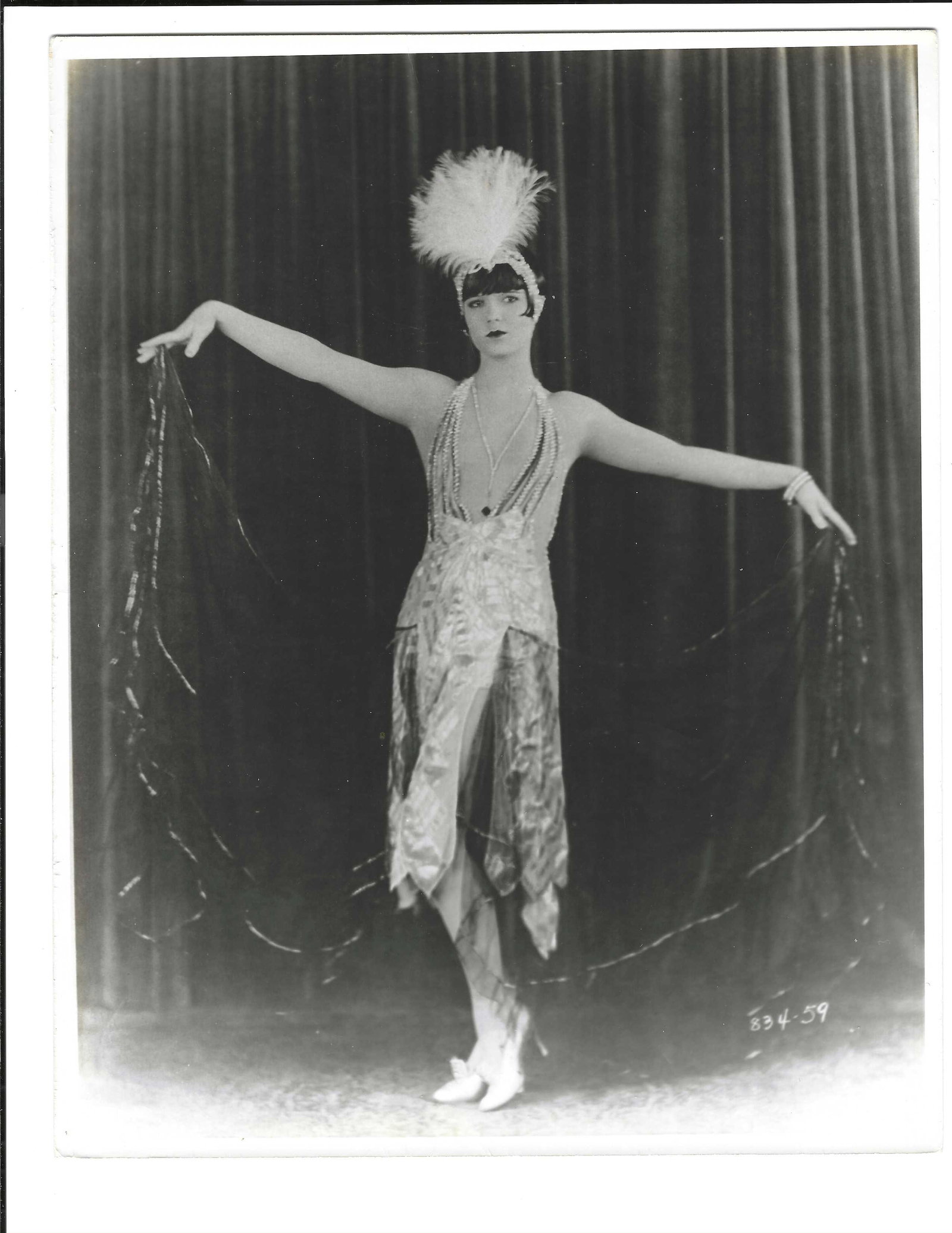 LOUISE BROOKS PERSONAL COLLECTION 1925 DOUBLE SIGNED 1960s RESTRIKE PHOTO RARE (1 of 4)