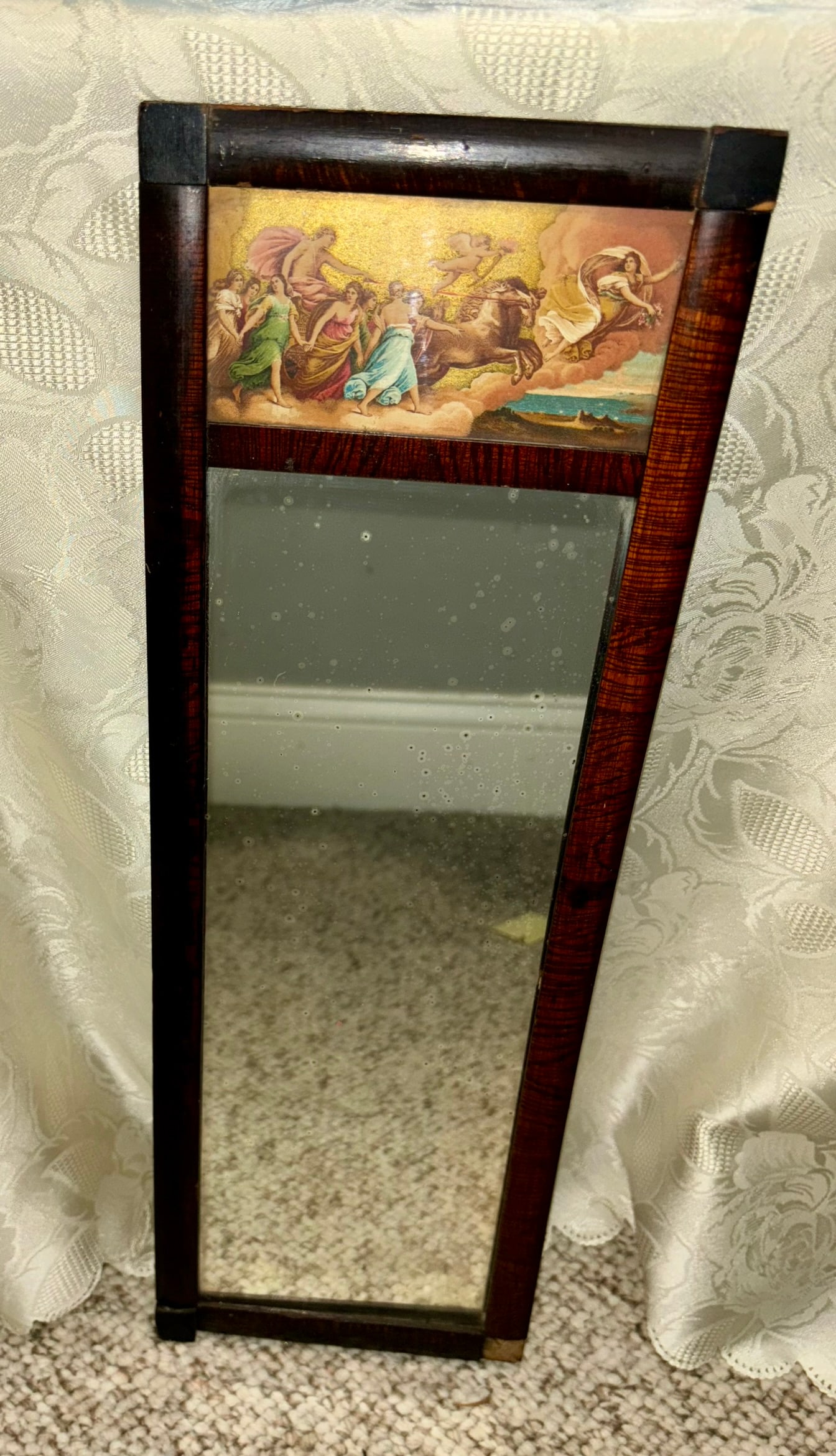 Antique French Trumeau Mirror (1 of 4)