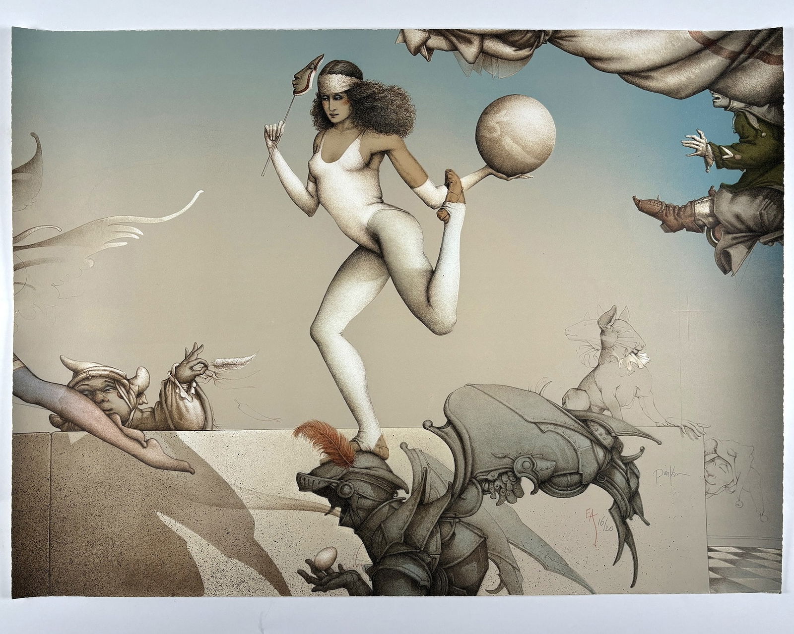 Michael PARKES (American/Spanish, 1944) Last Circus: Michael PARKES (American/Spanish, 1944) Last Circus (edition EA 16/20). Lithograph on paper. Dimensions 22 x 29 1/4 inches (55,5 x 74,5 cm). Signed lower right.