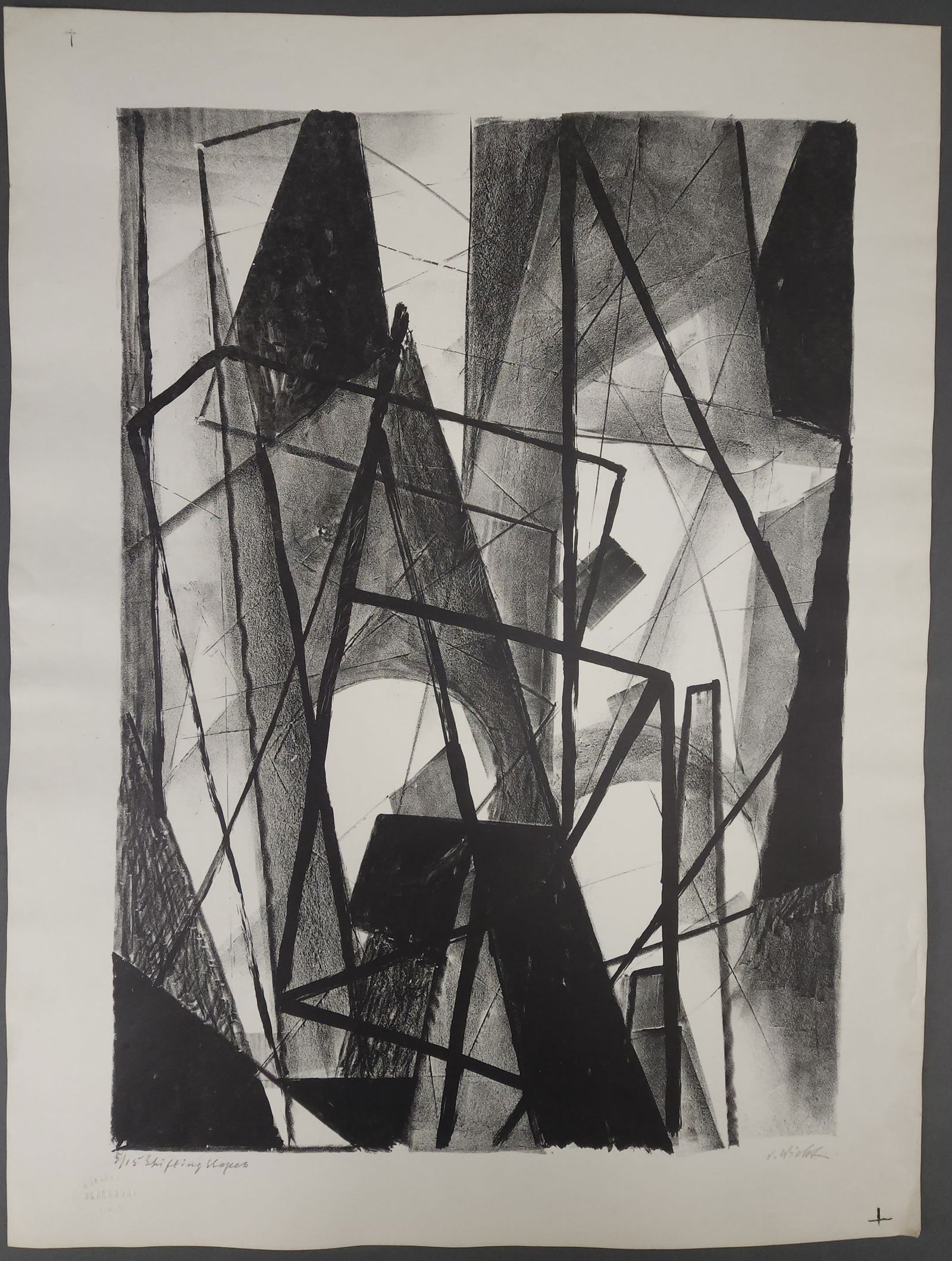 "Shifting Shapes" signed by John Von Wicht (1 of 3)