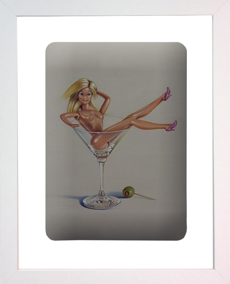 Mel Ramos, 'Martini' 2006, Enamel print on aluminum, Framed (1 of 1)