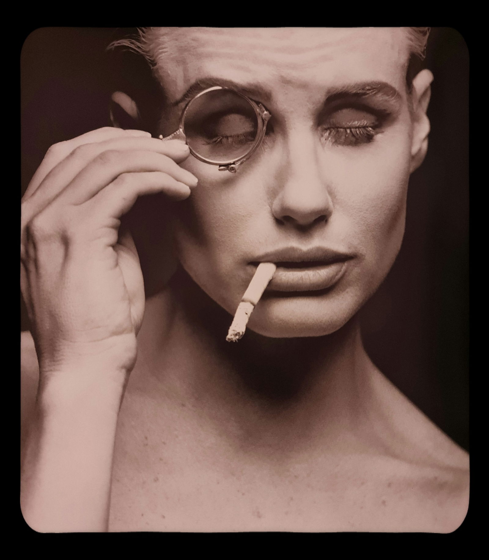 Michel Compte, Daryl Hannah, 1993: Photographer: Michel Comte (born 19 February 1954) is a Swiss artist, filmmaker, fashion and portrait photographer. Subject/Title: Frida Kahlo Date Of Negative: 1993 Type Of Print: Sheet Fed Photograv