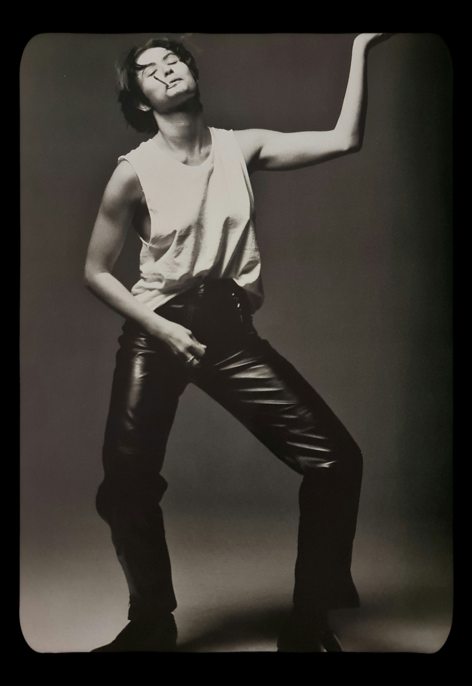 Michel Compte, Demi Moore imitating goatee, 1993: Photographer: Michel Comte (born 19 February 1954) is a Swiss artist, filmmaker, fashion and portrait photographer. Subject/Title: Frida Kahlo Date Of Negative: 1993 Type Of Print: Sheet Fed Photograv