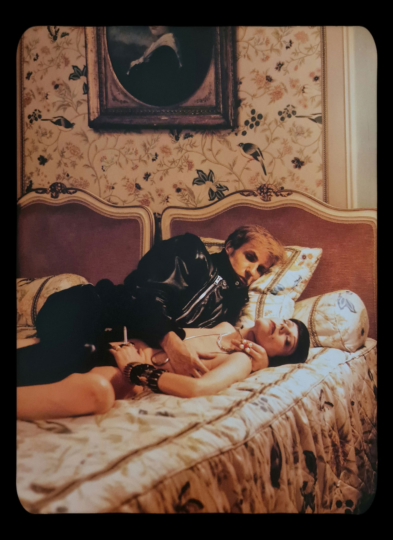 Michel Compte, Designer Claude Montana with wife at the Ritz, Paris, 1993: Photographer: Michel Comte (born 19 February 1954) is a Swiss artist, filmmaker, fashion and portrait photographer. Subject/Title: Frida Kahlo Date Of Negative: 1993 Type Of Print: Sheet Fed Photograv