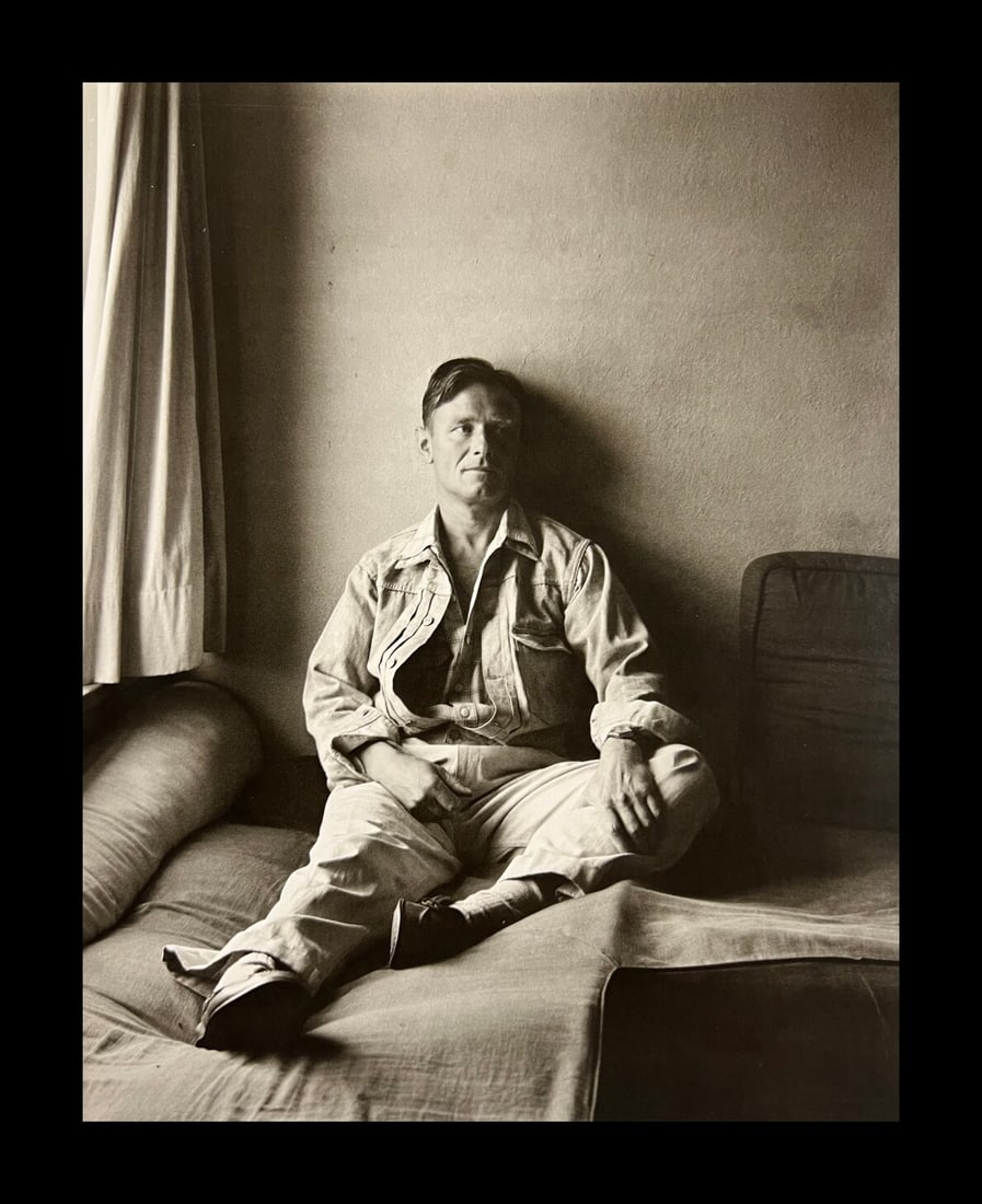 George Platt Lynes, Christopher Isherwood, 1946: Photographer: George Platt Lynes (American 1907 - 1955), Internationally renowned photographic artist, best known for portraiture, fashion, dance & nude studies. Title: Christopher Isherwood Date Of N