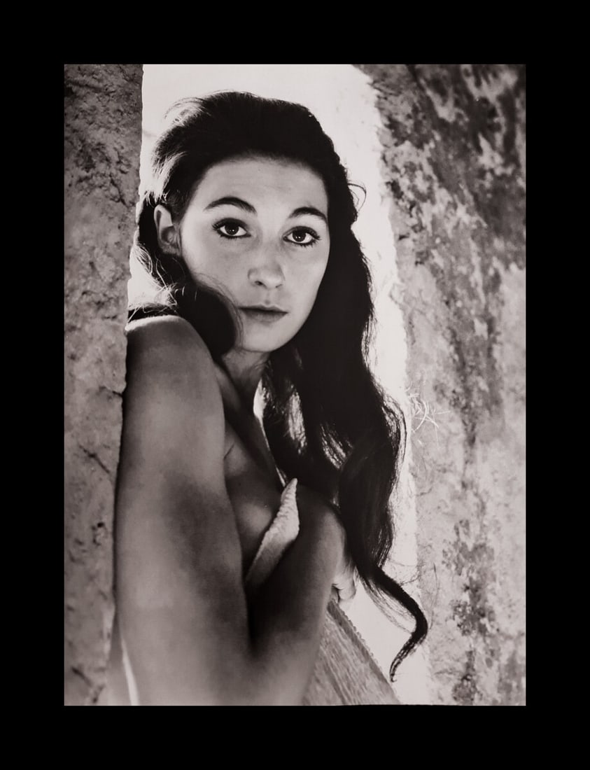 Phillipe Halsman, Anjelica Huston, 1968: Photographer: Philippe Halsman (Latvia born American, 1906 - 1979) - internationally renowned portrait and fashion photographer, one of the most important and influential photographers from the 1940's