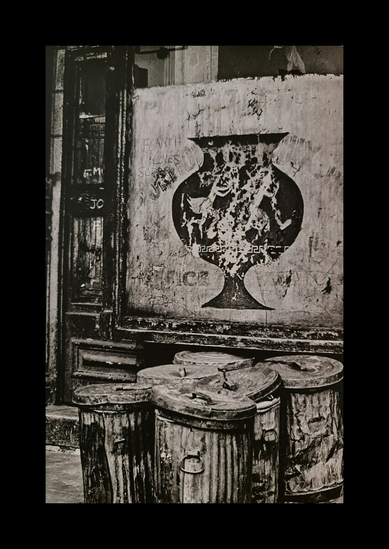 André Kertész, Aged sign, New York, 1966: Photographer: André Kertész, born Andor Kertész, was a Hungarian-born photographer known for his groundbreaking contributions to photographic composition and the photo essay. Subject: Aged sign, Ne