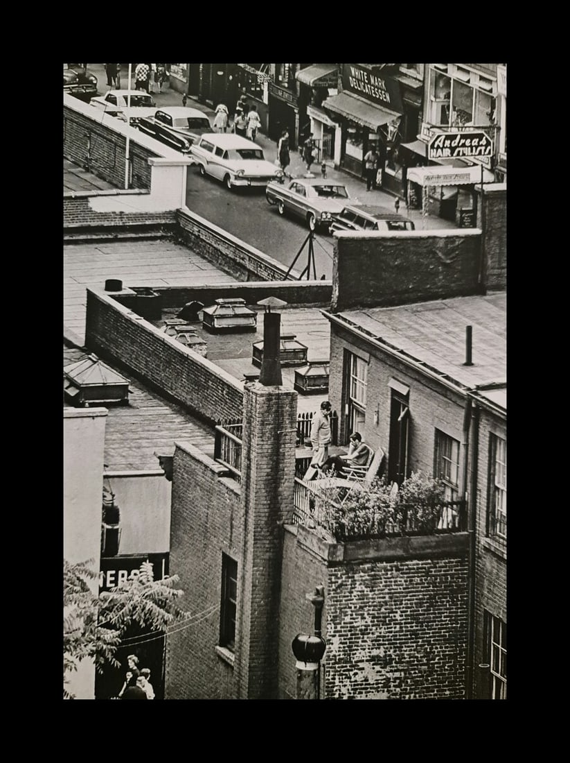 André Kertész, Balcony living, New York, 1963: Photographer: André Kertész, born Andor Kertész, was a Hungarian-born photographer known for his groundbreaking contributions to photographic composition and the photo essay. Subject: Balcony livin