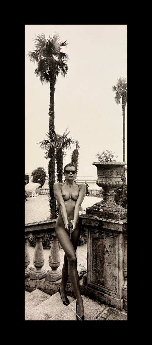Helmut Newton, Panoramic Nude, Grand Hotel Villa Serbelloni, Lake Como, Italy, 1989: Photographer: Helmut Newton (Germany, 1920 - 2004) - best known for his erotically charged highly stylized images, Helmut Newton was one of the most influential fashion photographers of all time. Titl
