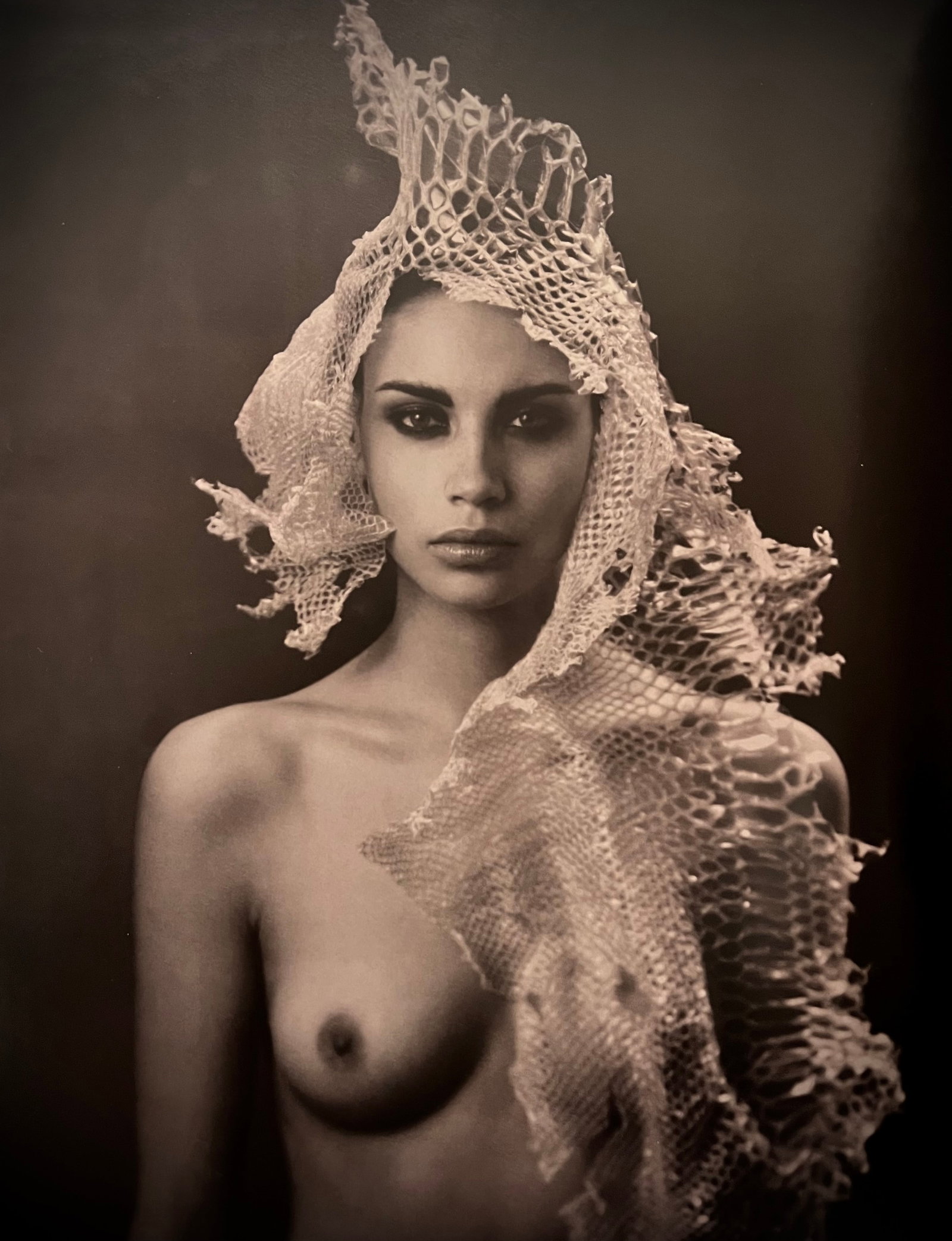 MARC LAGRANGE - Camouflage, 2009: Photographer: Marc Lagrange was a Belgian photographer known for his nude portraits of female figures. Lagrange created dream-like and fantastical narrative pictures populated by beautiful nudes that 
