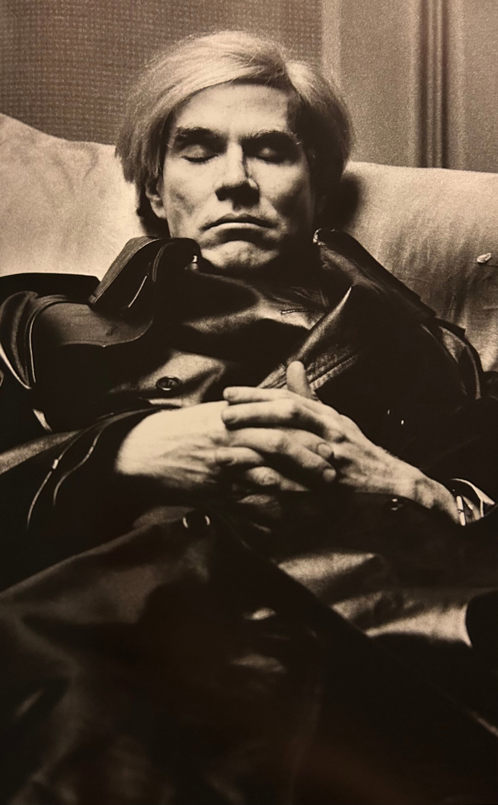 Helmut Newton, Andy Warhol, Vogue Uomo, Pairs 1974: Photographer: Helmut Newton (Germany, 1920 - 2004) - best known for his erotically charged highly stylized images, Helmut Newton was one of the most influential fashion photographers of all time. Titl